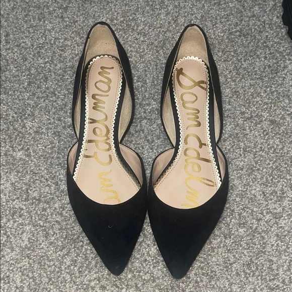 Sam Edelman Black Pointed Flats - Picture 1 of 4
